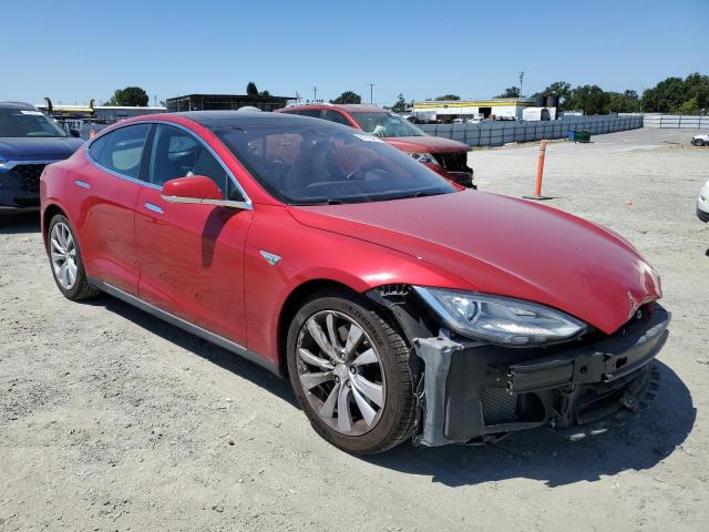 5YJSA1H17EFP64266 - 2014 TESLA MODEL S 红色 照片 4