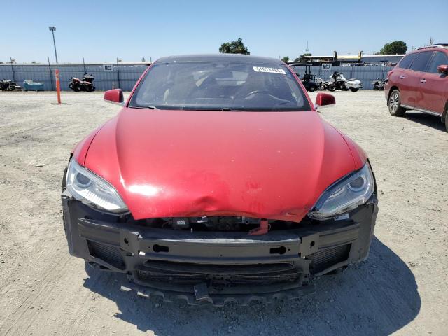 5YJSA1H17EFP64266 - 2014 TESLA MODEL S 红色 照片 5