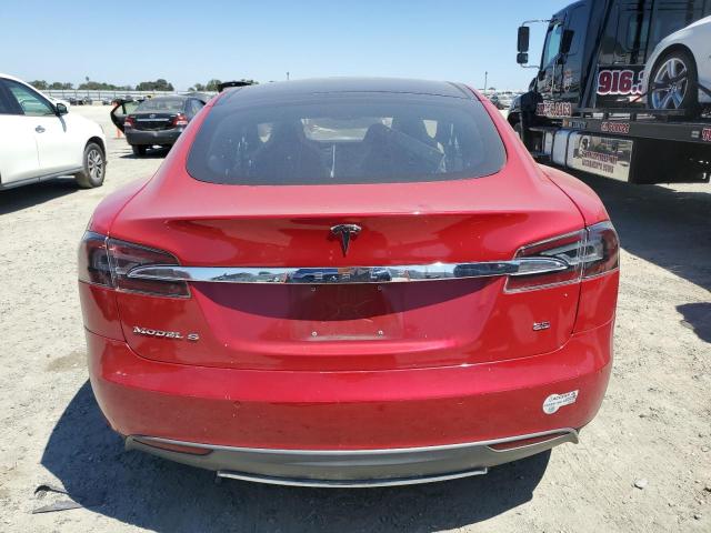 5YJSA1H17EFP64266 - 2014 TESLA MODEL S 红色 照片 6