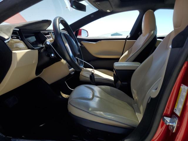 5YJSA1H17EFP64266 - 2014 TESLA MODEL S 红色 照片 7