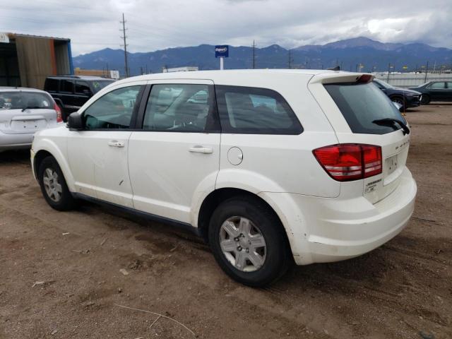 3C4PDCAB4CT198500 - 2012 DODGE JOURNEY SE WHITE photo 2