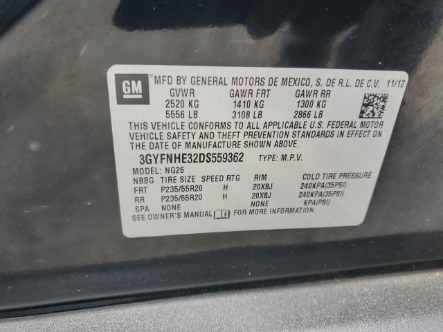 3GYFNHE32DS559362 - 2013 CADILLAC SRX PERFORMANCE COLLECTION Қара фото 13