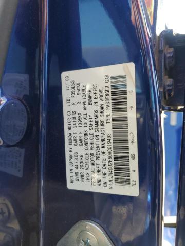 JH4CU2F60AC019493 - 2010 ACURA TSX BLUE photo 12