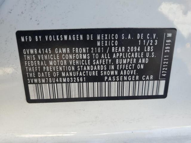 3VWBM7BU4RM032561 - 2024 VOLKSWAGEN JETTA SPORT თეთრი ფოტო 13