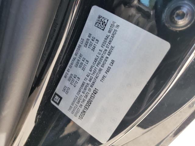 1G6DK1E32D0157431 - 2013 CADILLAC CTS PERFORMANCE COLLECTION Negro foto 12