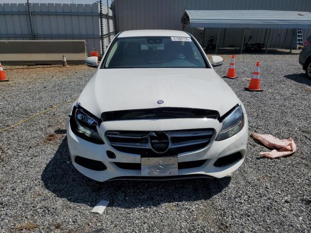 55SWF4KB4GU152887 - 2016 MERCEDES-BENZ C 300 4MATIC WHITE photo 5