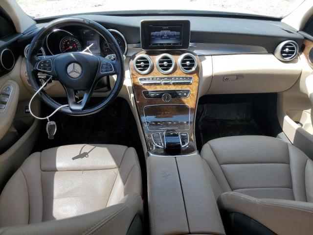 55SWF4KB4GU152887 - 2016 MERCEDES-BENZ C 300 4MATIC WHITE photo 8