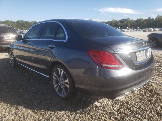 55SWF4KB6FU083795 - 2015 MERCEDES-BENZ C-CLASS C3 300 4MATIC GRAY photo 3