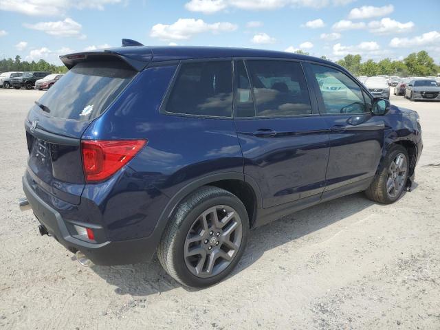 5FNYF7H52NB004442 - 2022 HONDA PASSPORT EXL BLUE photo 3