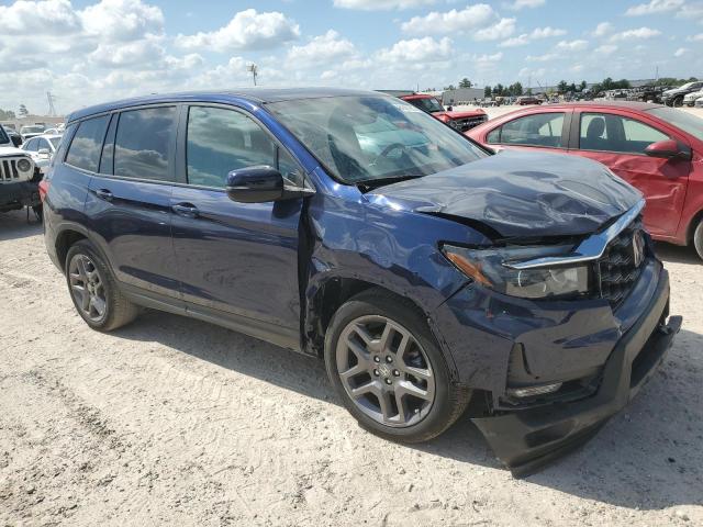 5FNYF7H52NB004442 - 2022 HONDA PASSPORT EXL BLUE photo 4