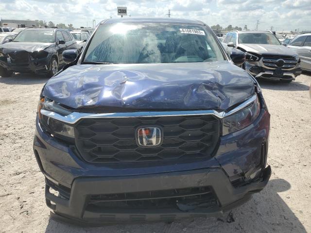 5FNYF7H52NB004442 - 2022 HONDA PASSPORT EXL BLUE photo 5