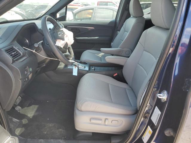 5FNYF7H52NB004442 - 2022 HONDA PASSPORT EXL BLUE photo 7