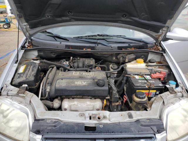 KL1TD566X6B554368 - 2006 CHEVROLET AVEO BASE Gümüş foto 11