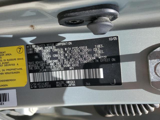 JTJHW31U360030720 - 2006 LEXUS RX 400 SILVER photo 12