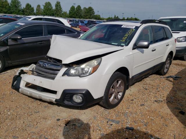 4S4BRCSC2D3274386 - 2013 SUBARU OUTBACK 2.5I LIMITED WHITE photo 1