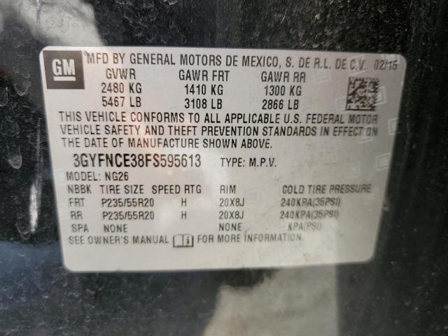 3GYFNCE38FS595613 - 2015 CADILLAC SRX PERFORMANCE COLLECTION Қара фото 13