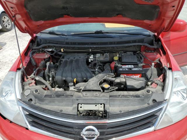 3N1BC1CP8CK809440 - 2012 NISSAN VERSA S RED photo 11