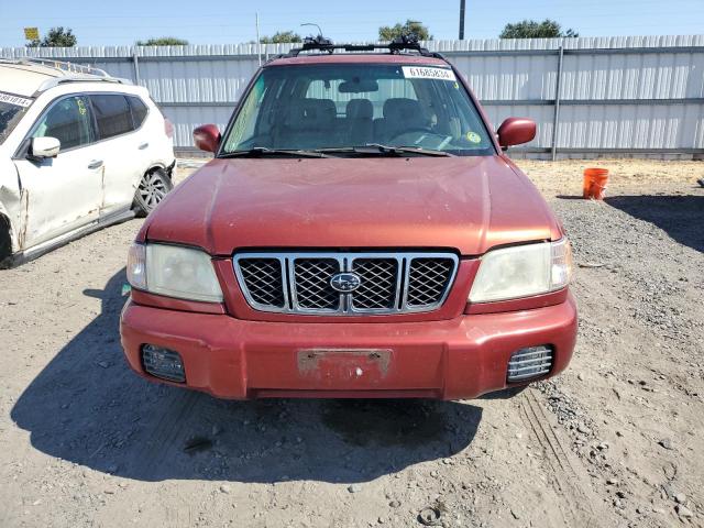 JF1SF65621G720972 - 2001 SUBARU FORESTER S RED photo 5