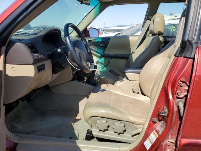 JF1SF65621G720972 - 2001 SUBARU FORESTER S RED photo 7
