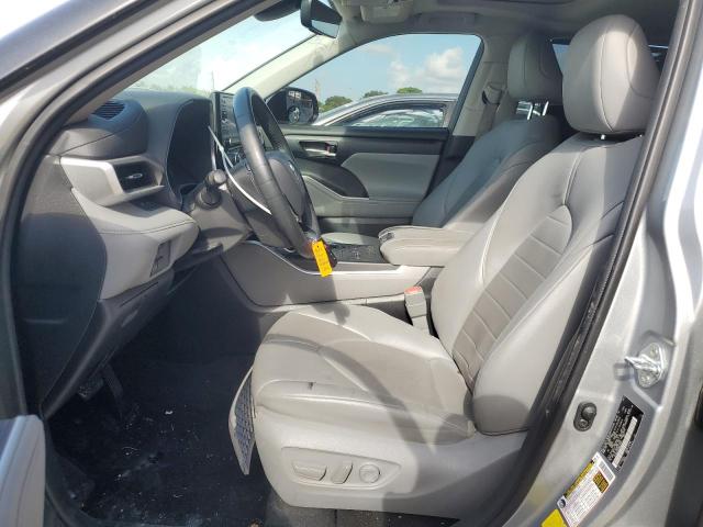 5TDHZRAH9MS035821 - 2021 TOYOTA HIGHLANDER XLE SILVER photo 7