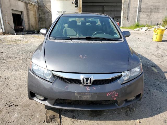 2HGFA16599H323022 - 2009 HONDA CIVIC LX GRAY photo 5