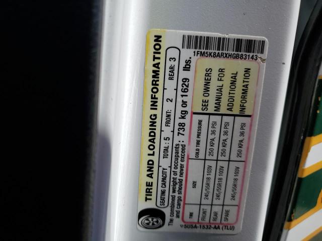 1FM5K8ARXHGB83143 - 2017 FORD EXPLORER POLICE INTERCEPTOR 白色 照片 14