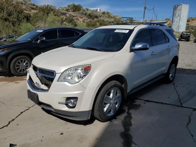 1GNALDEK2EZ107171 - 2014 CHEVROLET EQUINOX LTZ WHITE photo 1