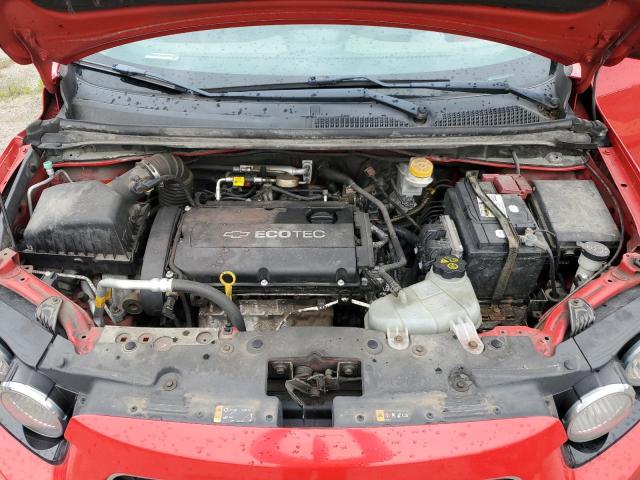 1G1JA5SH2C4161165 - 2012 CHEVROLET SONIC LS RED photo 11