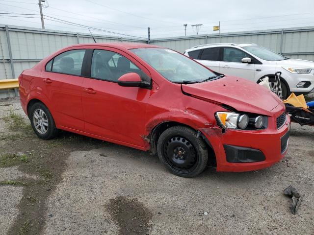 1G1JA5SH2C4161165 - 2012 CHEVROLET SONIC LS RED photo 4