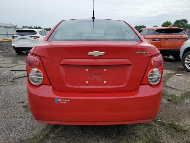 1G1JA5SH2C4161165 - 2012 CHEVROLET SONIC LS RED photo 6