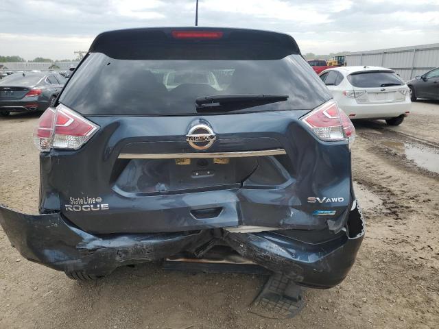 5N1AT2MV9EC779140 - 2014 NISSAN ROGUE S BLUE photo 6