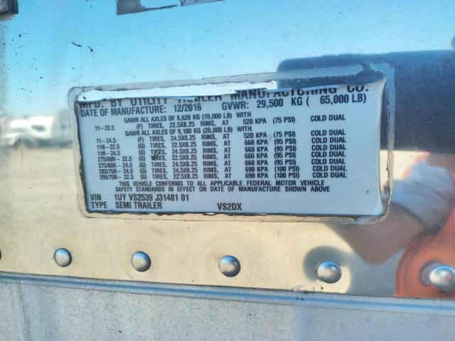 1UYVS2539J3148101 - 2018 UTILITY TRAILER Qara foto 10