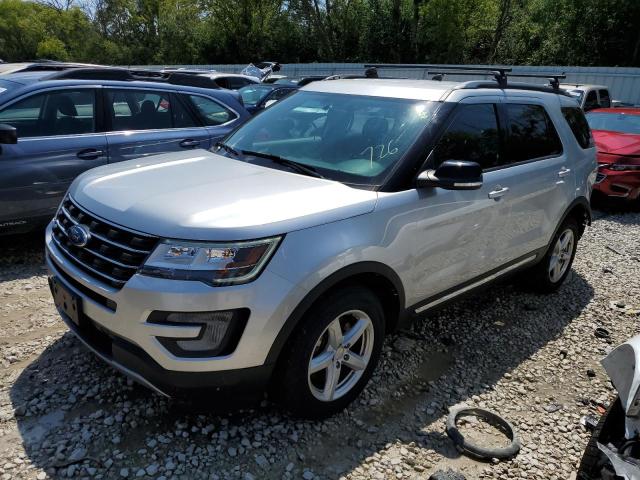 1FM5K8D86HGE10511 - 2017 FORD EXPLORER XLT SILVER photo 1