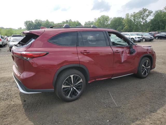 5TDJZRBH1NS205946 - 2022 TOYOTA HIGHLANDER XSE BURGUNDY photo 3