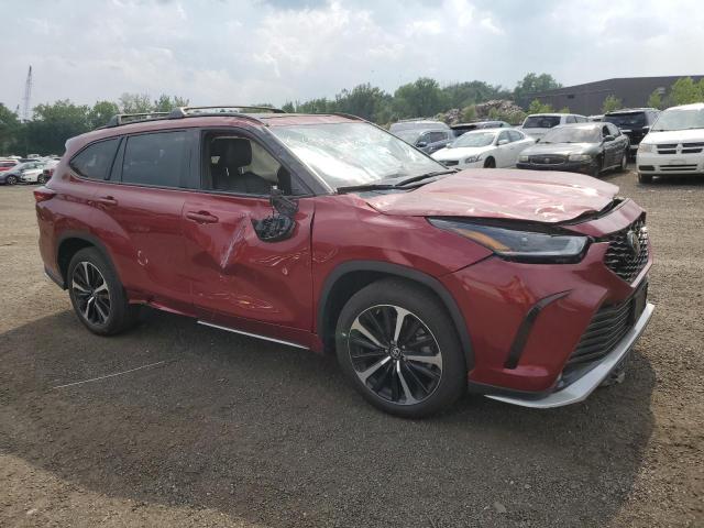 5TDJZRBH1NS205946 - 2022 TOYOTA HIGHLANDER XSE BURGUNDY photo 4