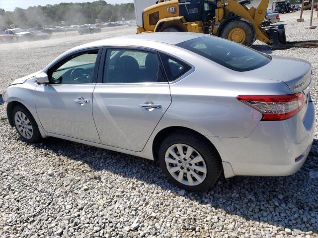 3N1AB7AP6FY324719 - 2015 NISSAN SENTRA S SILVER photo 2