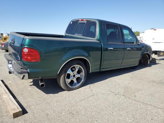 1FTRW07L31KE29158 - 2001 FORD F150 SUPERCREW GREEN photo 3