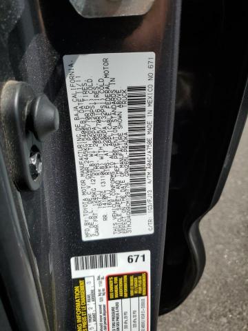 3TMJU4GN9CM129776 - 2012 TOYOTA TACOMA DOUBLE CAB PRERUNNER CHARCOAL photo 12