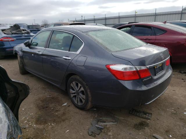 1HGCR2F37EA004193 - 2014 HONDA ACCORD LX GRAY photo 2