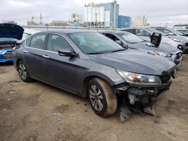 1HGCR2F37EA004193 - 2014 HONDA ACCORD LX GRAY photo 4