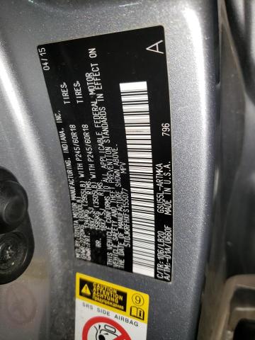 5TDJKRFHXFS155077 - 2015 TOYOTA HIGHLANDER XLE Silber Foto 12