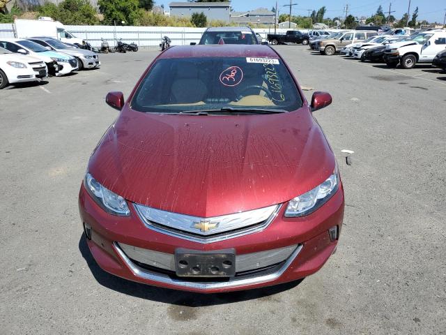 1G1RD6S59HU138348 - 2017 CHEVROLET VOLT PREMIER BURGUNDY photo 5