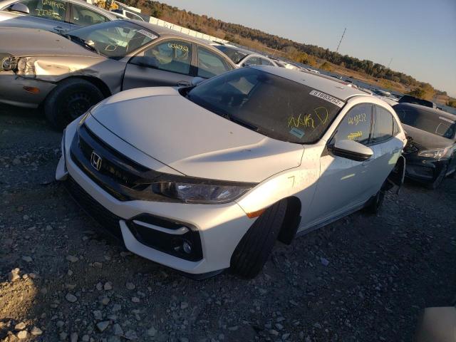 SHHFK7H40MU225559 - 2021 HONDA CIVIC SPORT WHITE photo 2