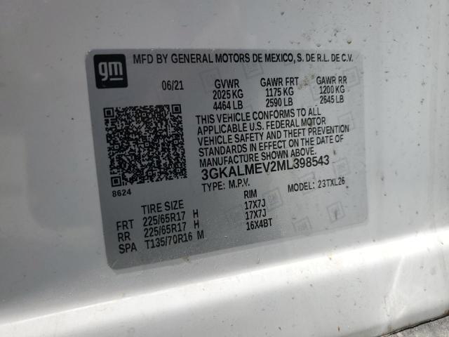 3GKALMEV2ML398543 - 2021 GMC TERRAIN SLE 白色 照片 13