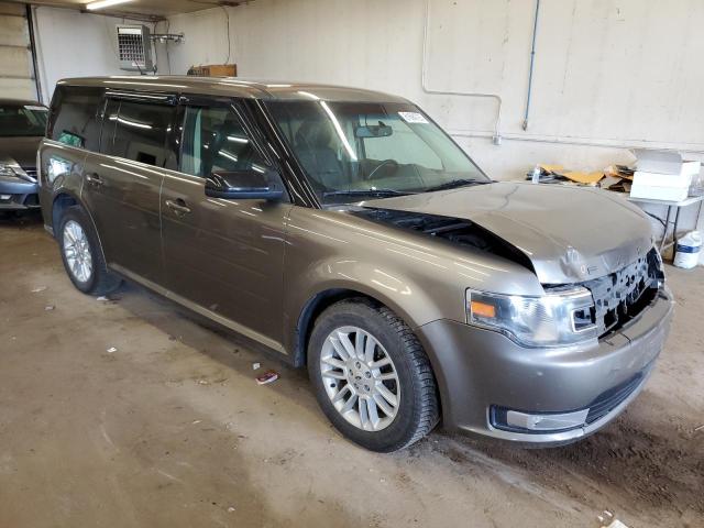 2FMHK6C85DBD36471 - 2013 FORD FLEX SEL BROWN photo 4