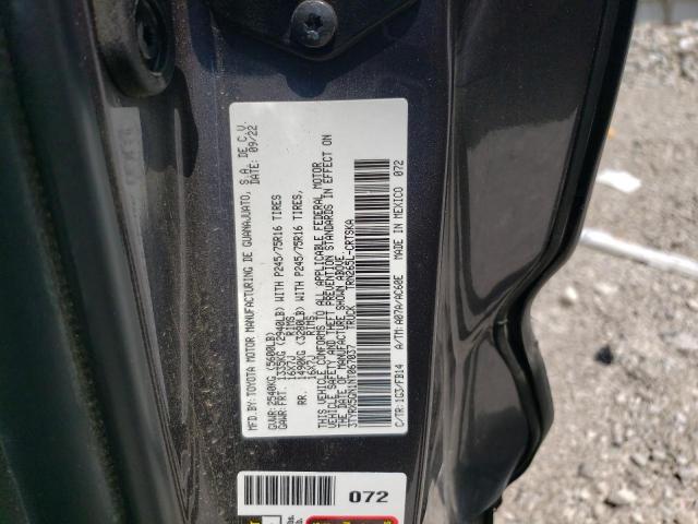 3TYRX5GN1NT067037 - 2022 TOYOTA TACOMA ACCESS CAB ნაცრისფერი ფოტო 12