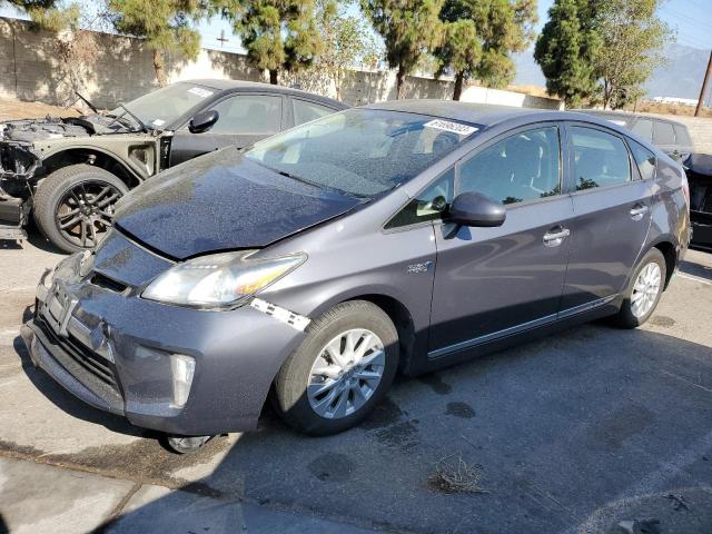 JTDKN3DP7C3007470 - 2012 TOYOTA PRIUS PLUG GRAY photo 1