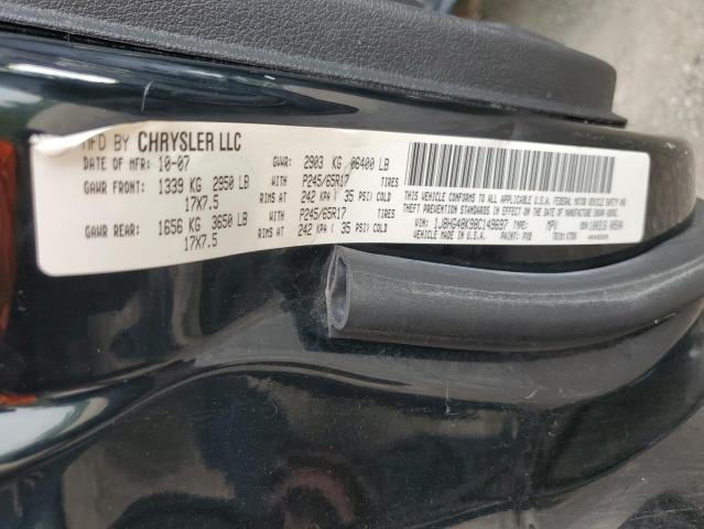 1J8HG48K98C149697 - 2008 JEEP COMMANDER SPORT Schwarz Foto 14