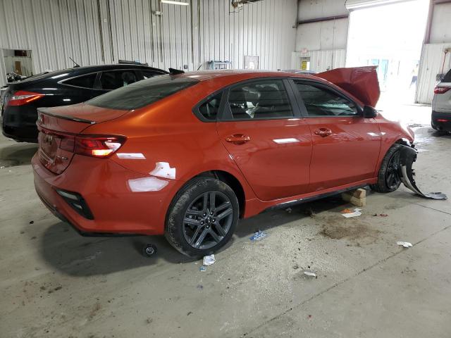 3KPF34AD8ME295890 - 2021 KIA FORTE GT LINE ORANGE photo 3