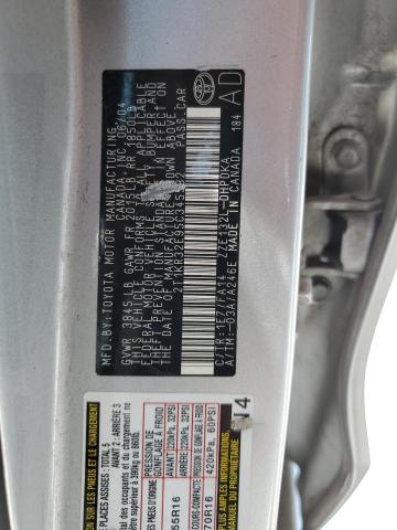 2T1KR32E95C345582 - 2005 TOYOTA COROLLA MA XR SILVER photo 12